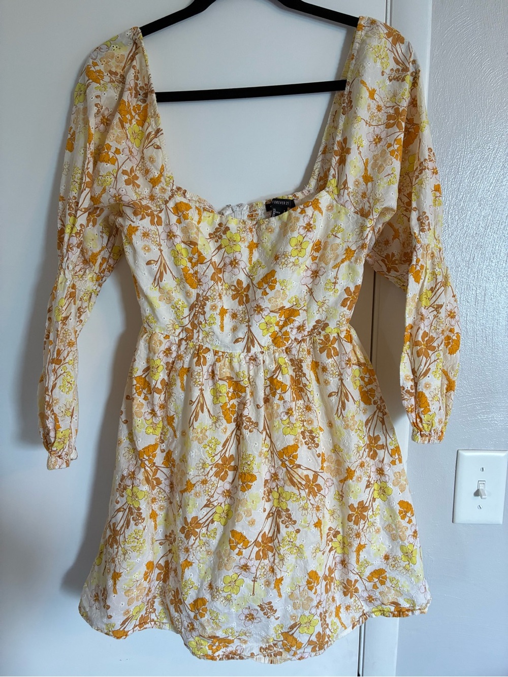 Floral Puff sleeve Babydoll Mini Boho Dress